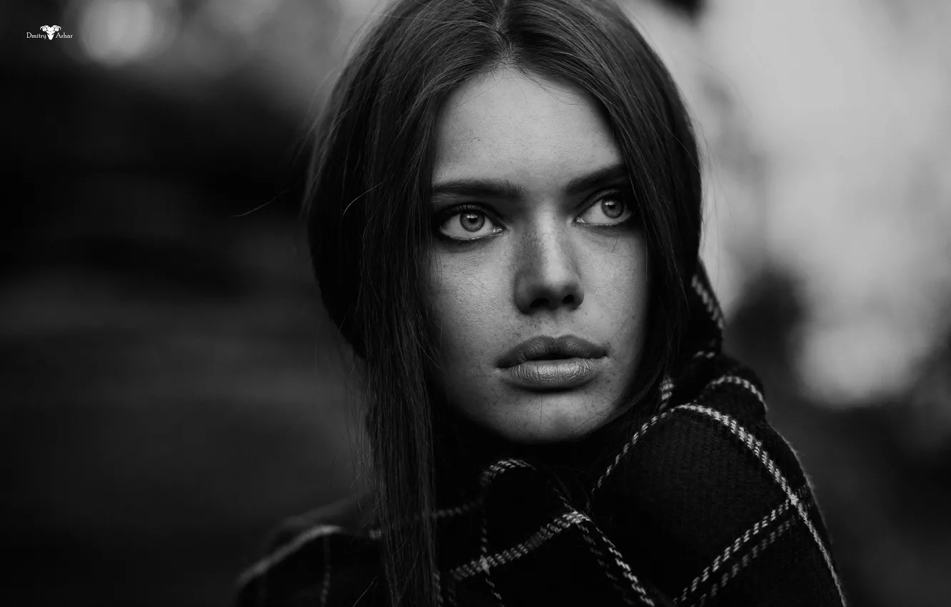 Photo wallpaper look, girl, face, portrait, Veronica, Dmitry Arhar