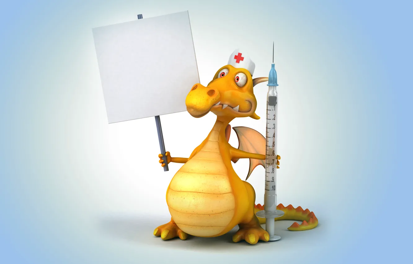 Photo wallpaper dragon, dragon, funny