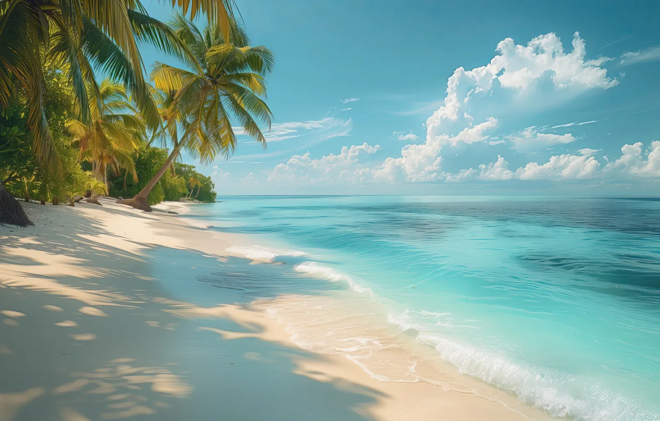 Photo wallpaper beach, sea, ocean