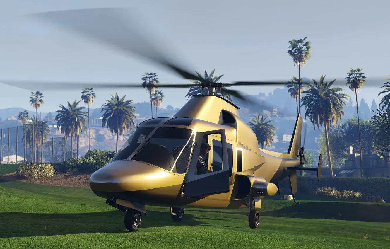Photo wallpaper helicopter, Rockstar Games, gta v, Gta 5, dls, Ill Gotten Gains, Grand theft auto Online, …