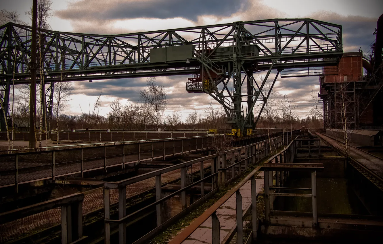 Photo wallpaper Duisburg, Germany, industrial, plant