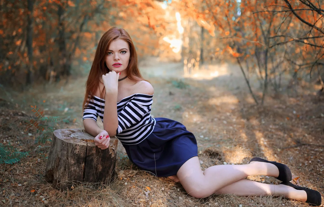 Photo wallpaper widescreen, girls, nature, people