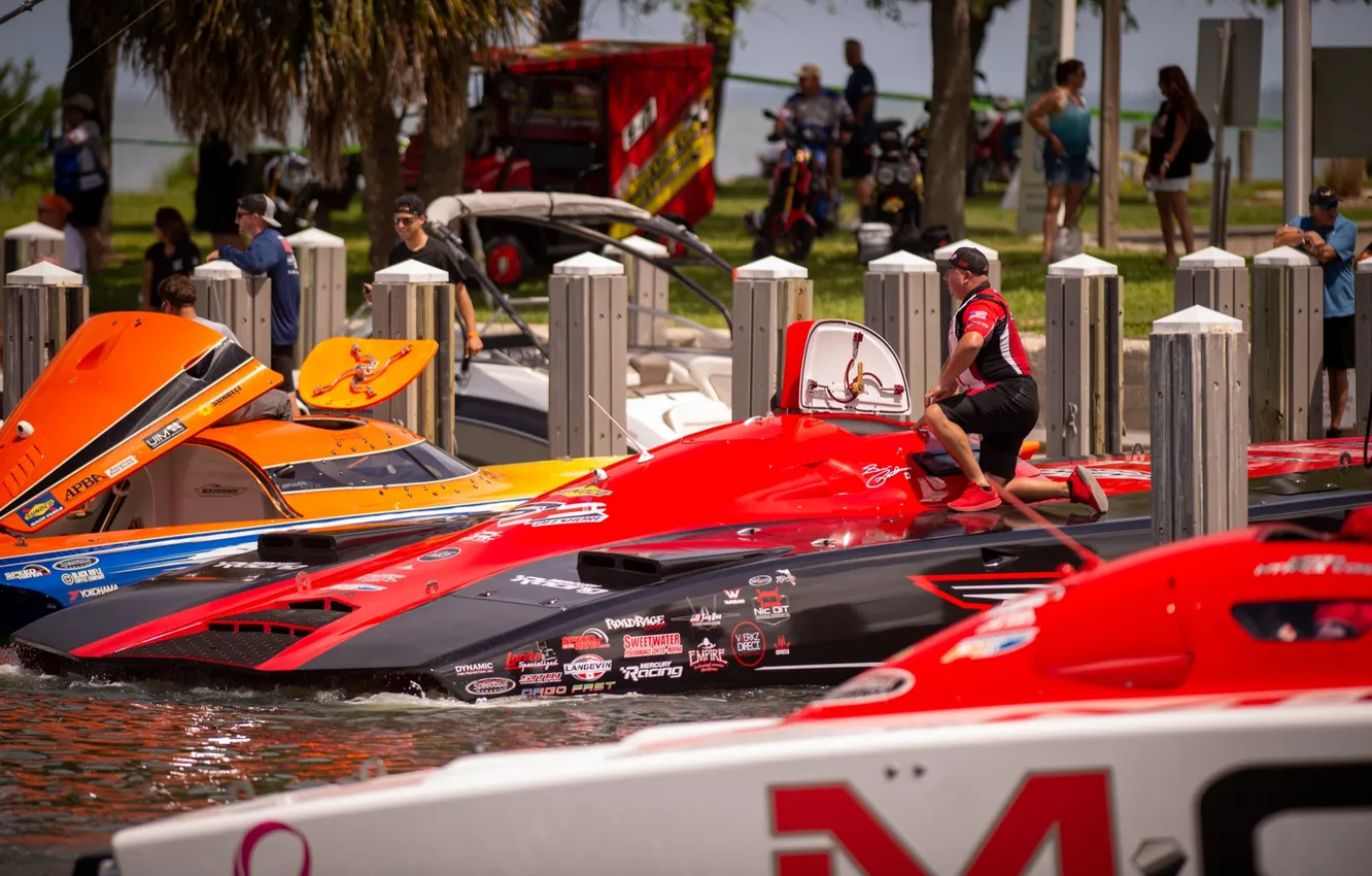 Photo wallpaper race, boat, speed