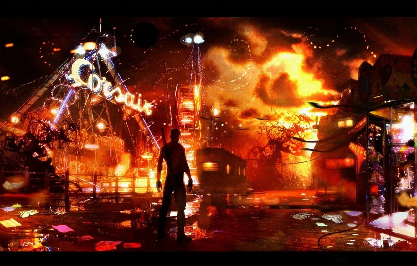 Photo wallpaper art, Dante, DMC, Capcom, Devil May Cry