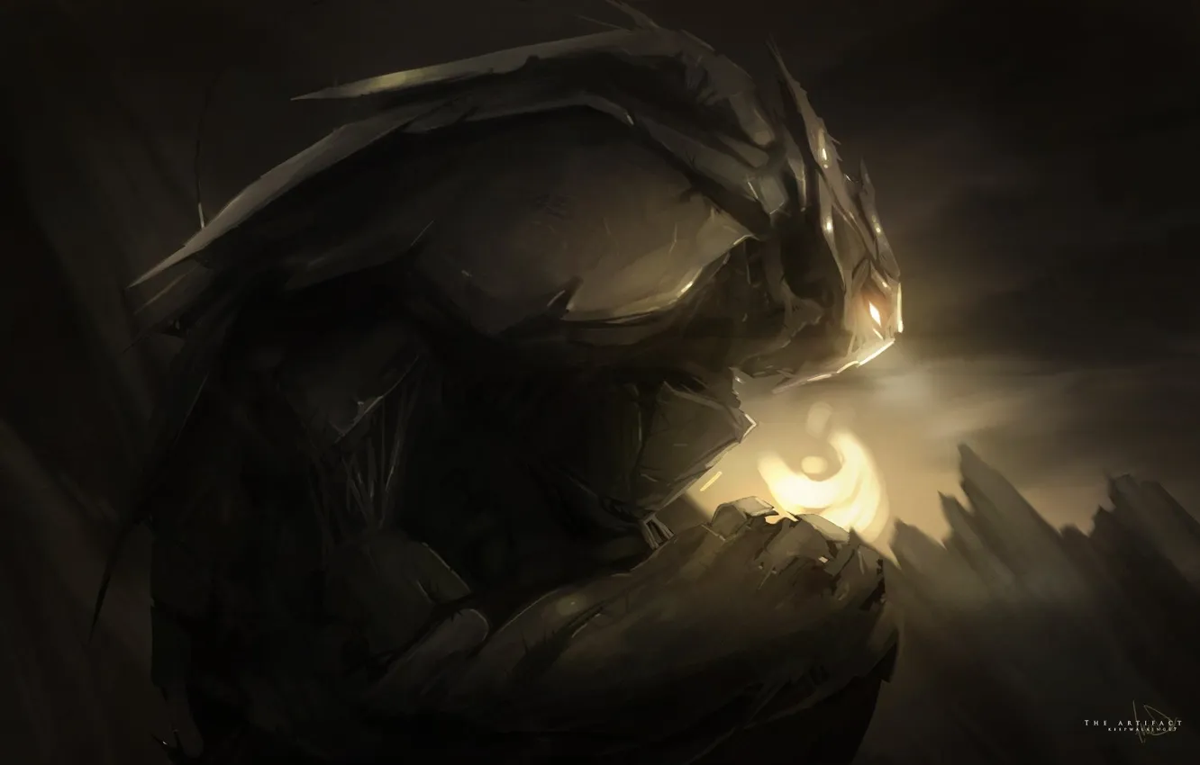 Photo wallpaper robot, monster, room