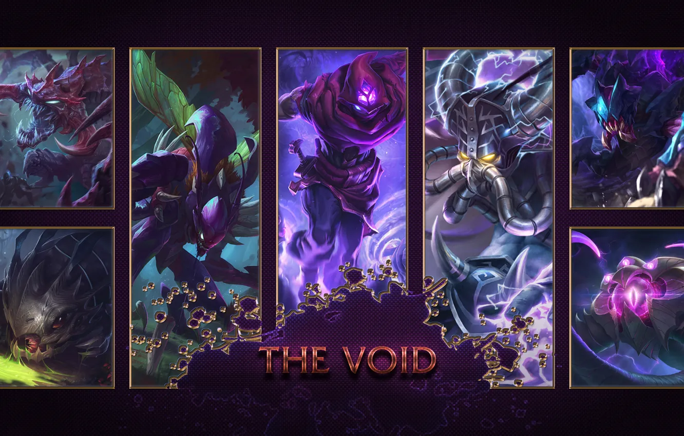 Photo wallpaper game, alien, monsters, League of Legends, LOL, Void, mahou, The Void