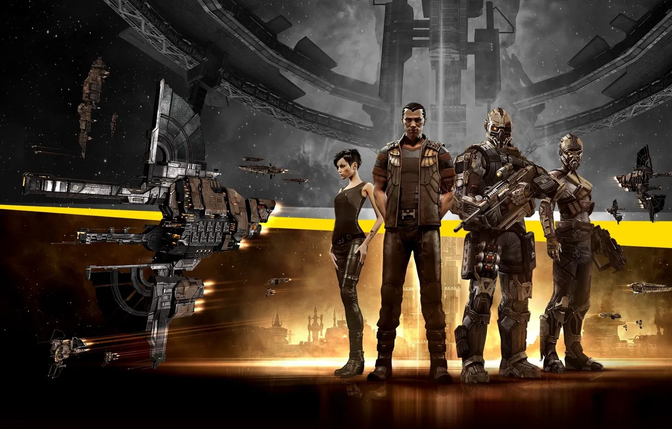 Photo wallpaper space, stars, fiction, the game, art, eve online