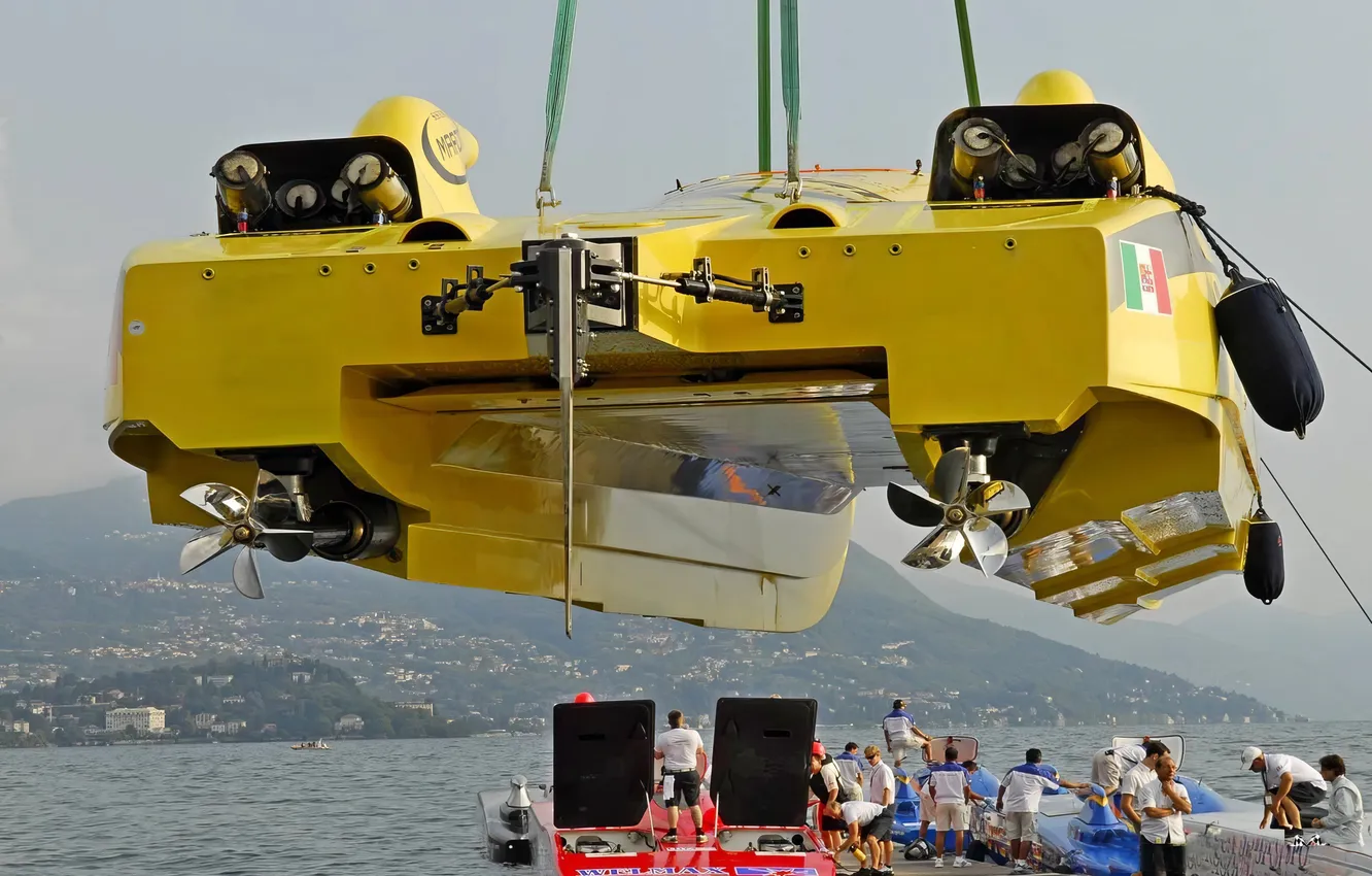 Photo wallpaper race, boat, speed