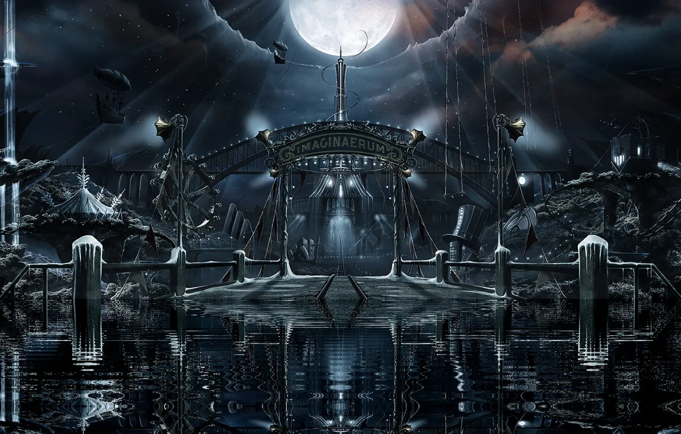 Photo wallpaper panorama, Nightwish, album 2011, imaginaerum