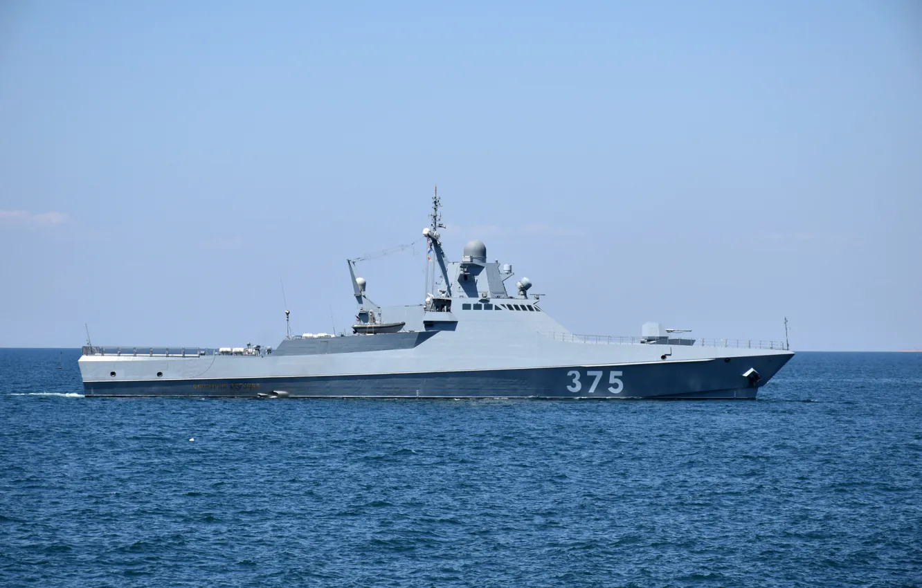 Photo wallpaper ship, patrol, The black sea, Dmitry ROGACHEV