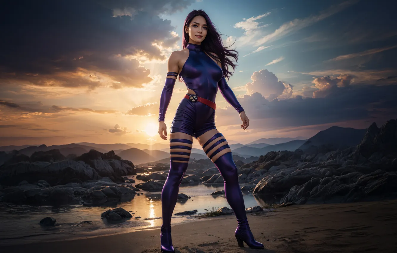 Photo wallpaper precision, Superhero, Psylocke