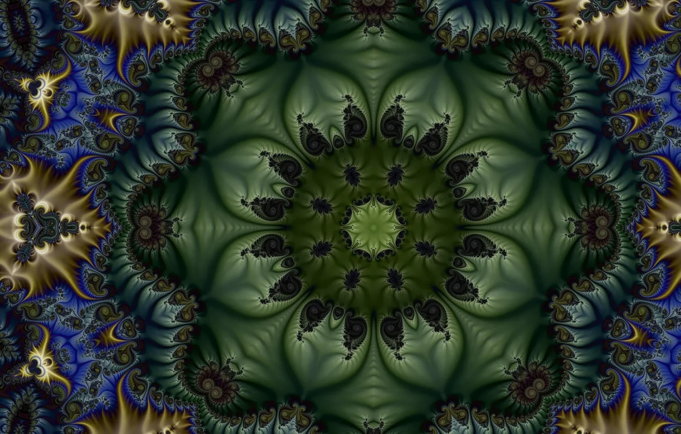 Photo wallpaper flower, pattern, fractal