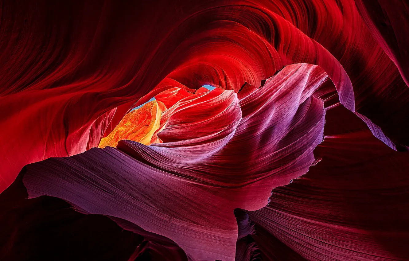 Photo wallpaper AZ, gorge, USA, antelope canyon