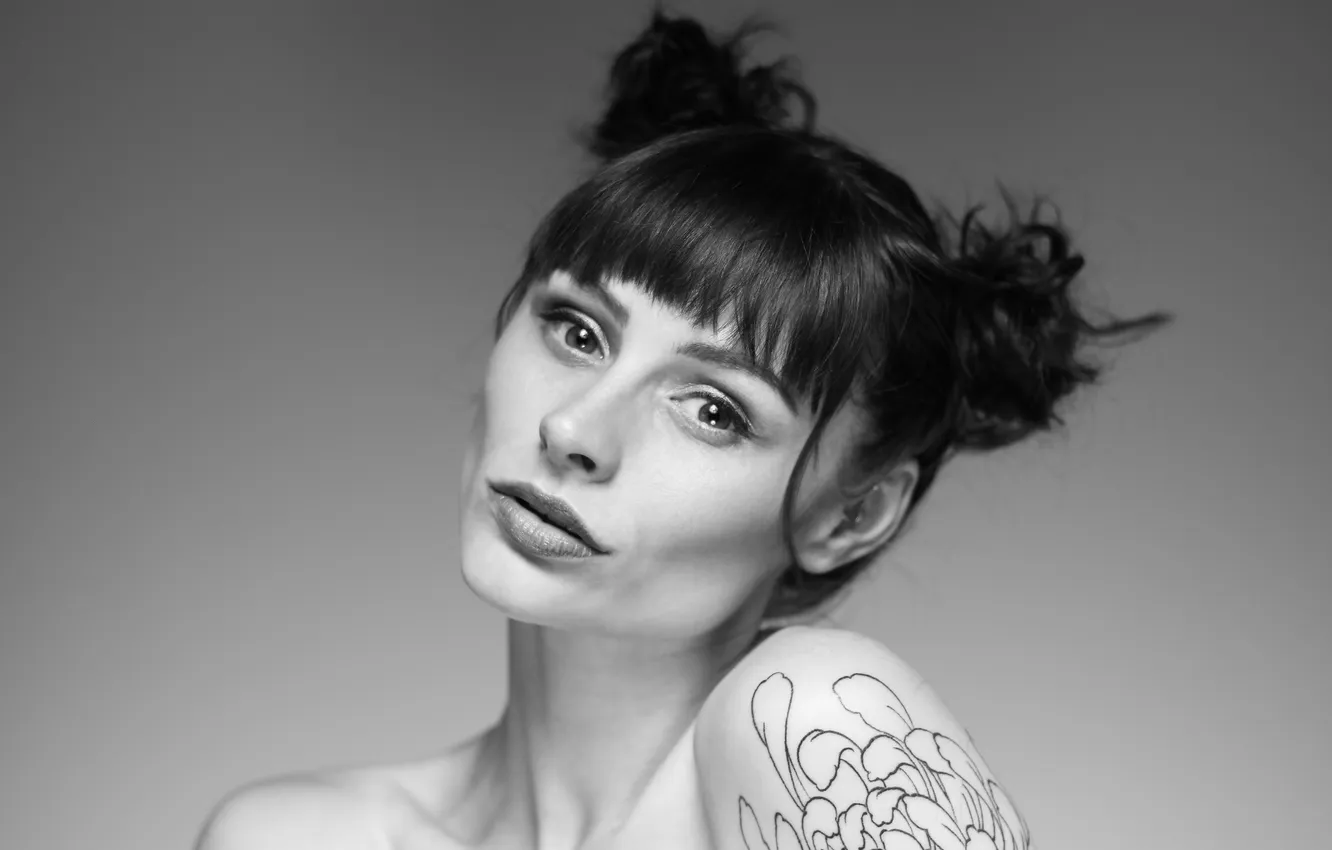 Photo wallpaper look, girl, background, model