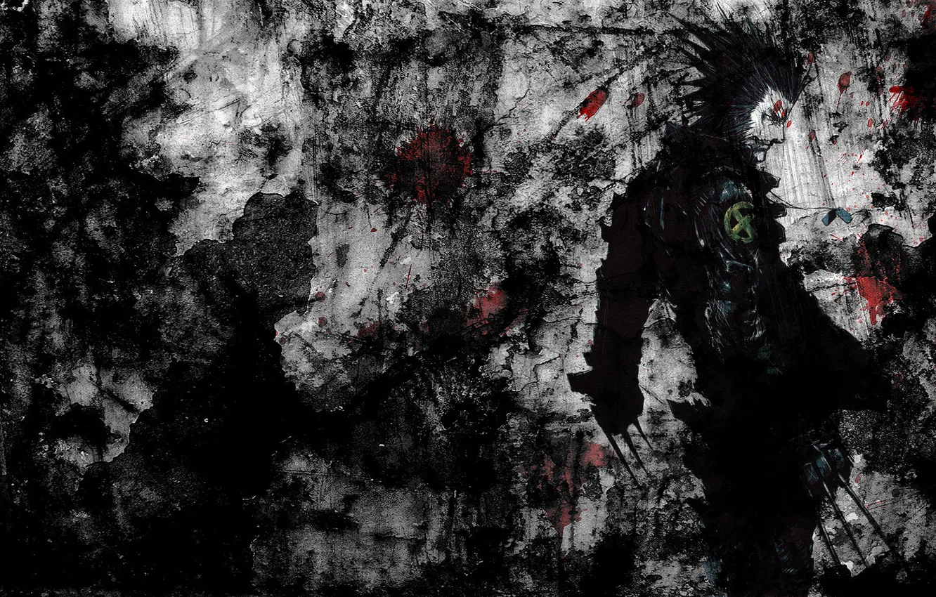 Photo wallpaper blood, one, Wolverine, Wolverine, comic