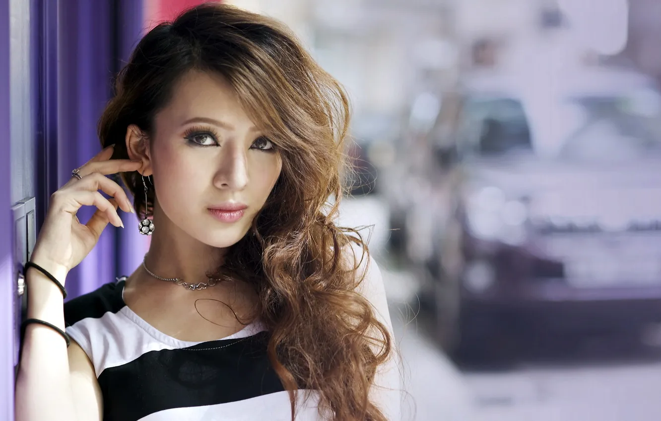 Photo wallpaper girl, background, Stargaze Ma