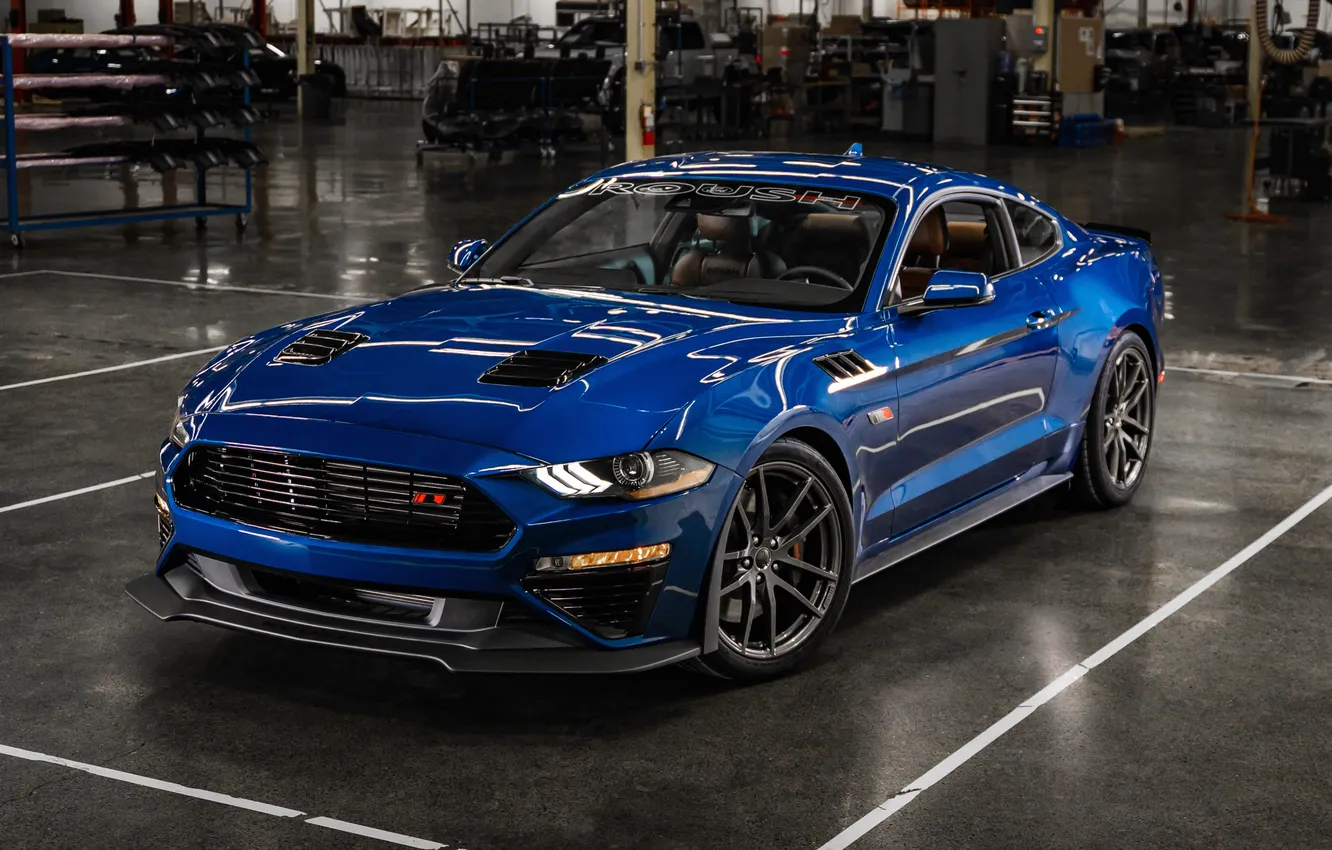 Photo wallpaper Mustang, Ford, Roush, TrakPak Mustang