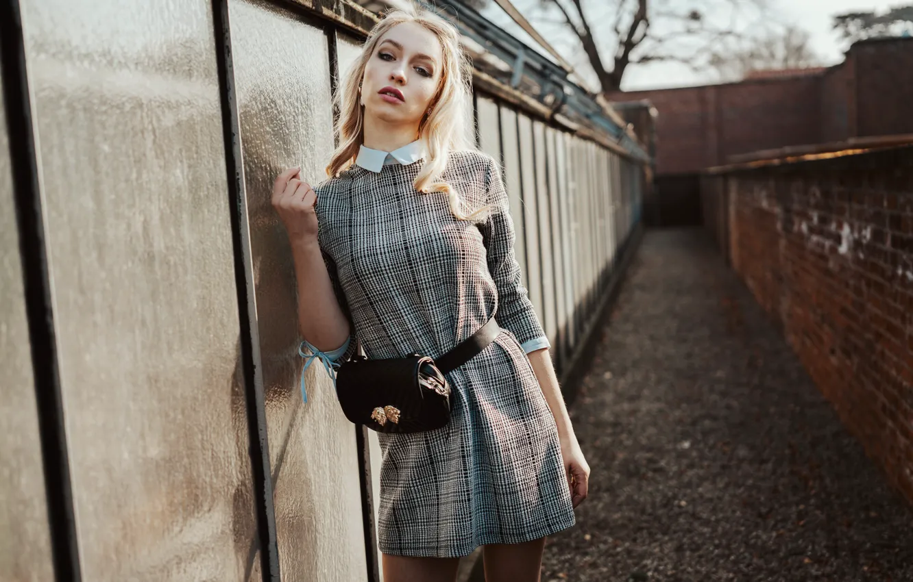 Photo wallpaper look, girl, Lara Waltemode