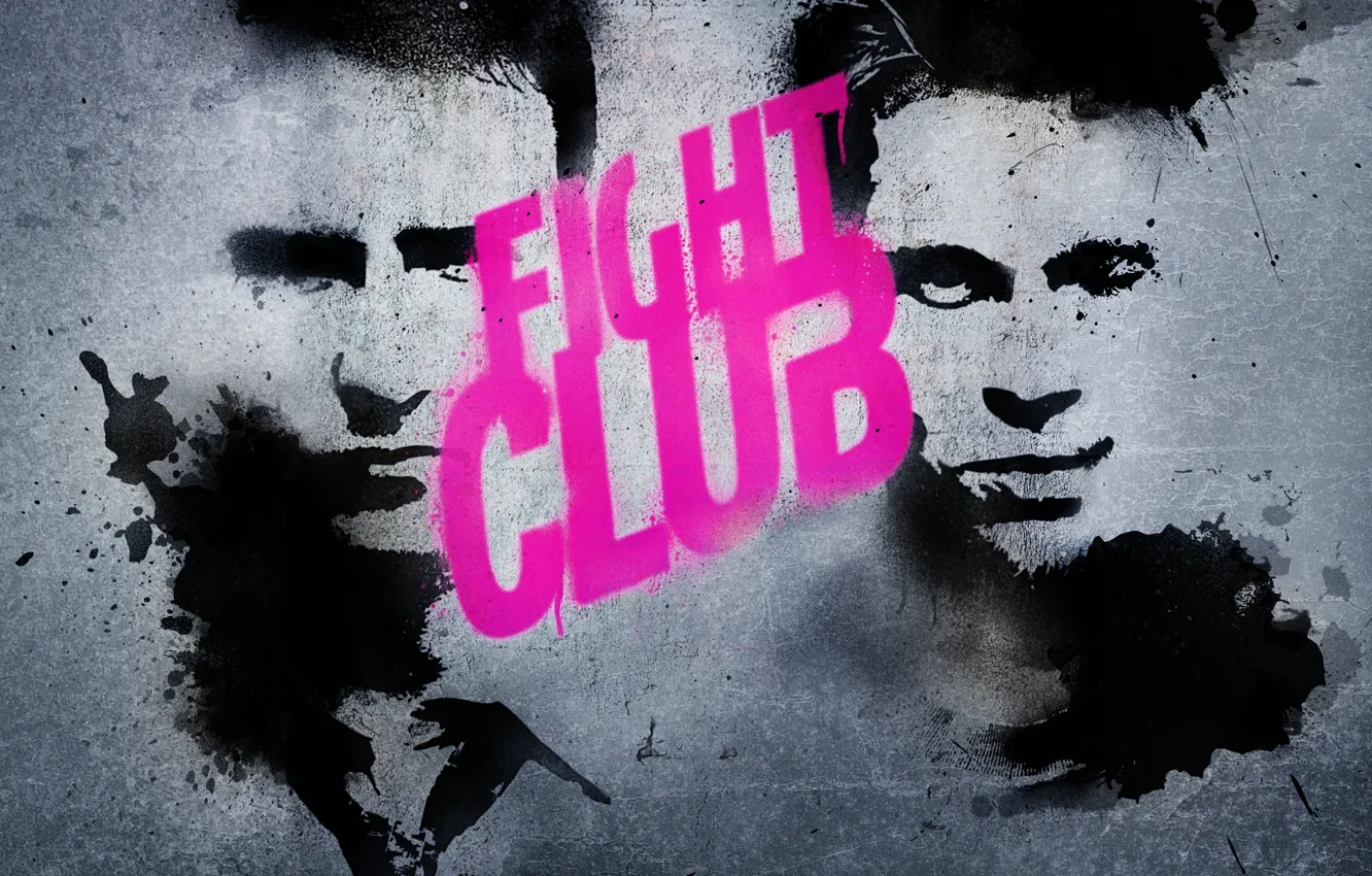 Photo wallpaper Edward Norton, Brad Pitt, Fight club. Fight Club
