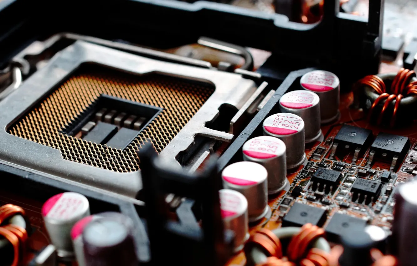 Photo wallpaper scheme, socket, fee, motherboard, processor