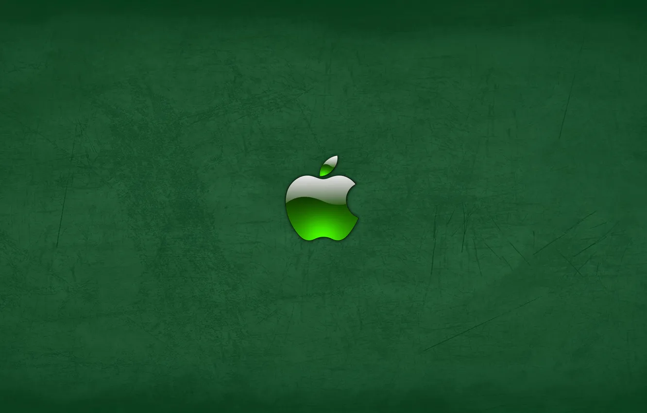 Photo wallpaper green, apple, Apple, mac