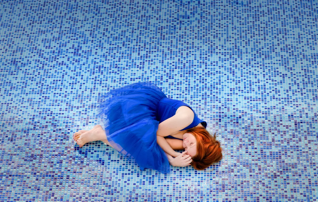 Photo wallpaper girl, pose, mood