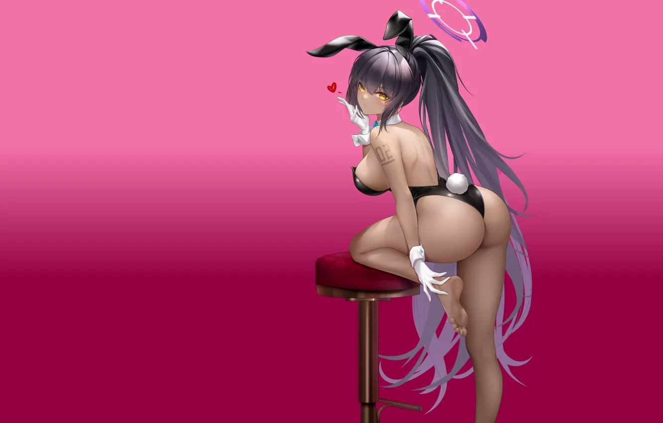Photo wallpaper sexy, ass, anime, butt, babe, tanned, Karin, tanned babe
