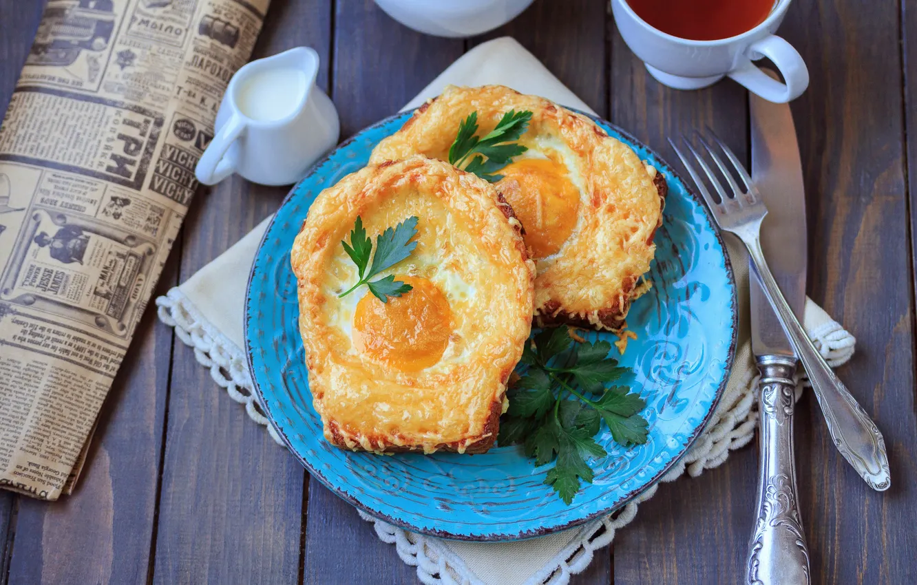 Photo wallpaper eggs, parsley, potatoes