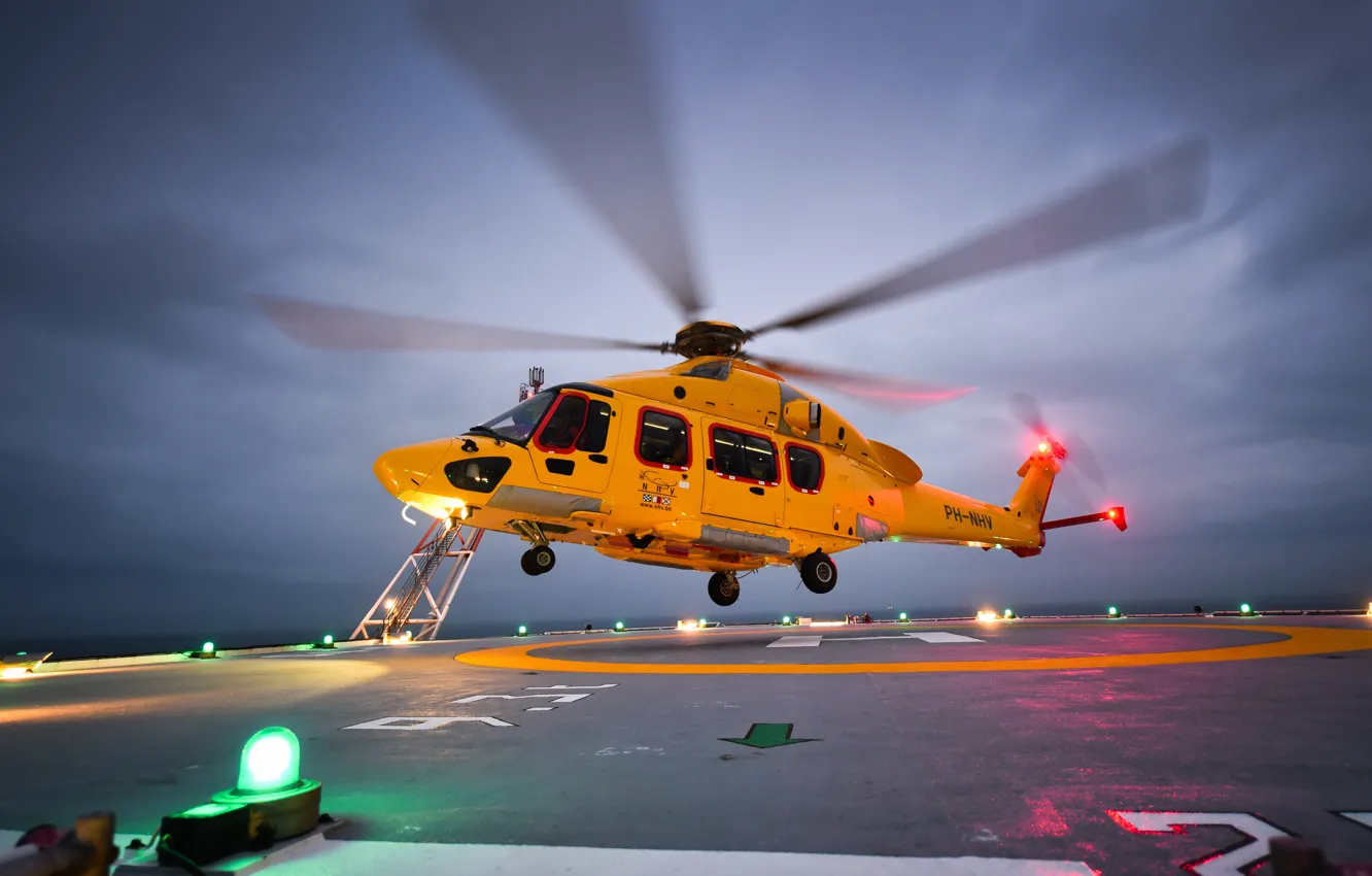 Photo wallpaper helicopter, Airbus, Airbus Helicopters, Airbus Helicopters H175, H175