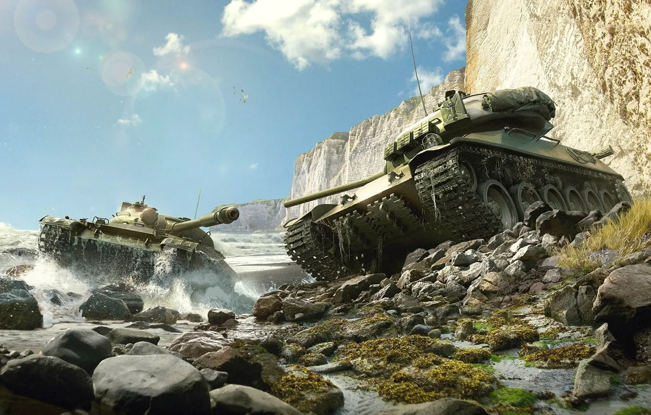 Photo wallpaper WoT, World of Tanks, World Of Tanks, THE T-62A, Wargaming Net, TVP T 50/51