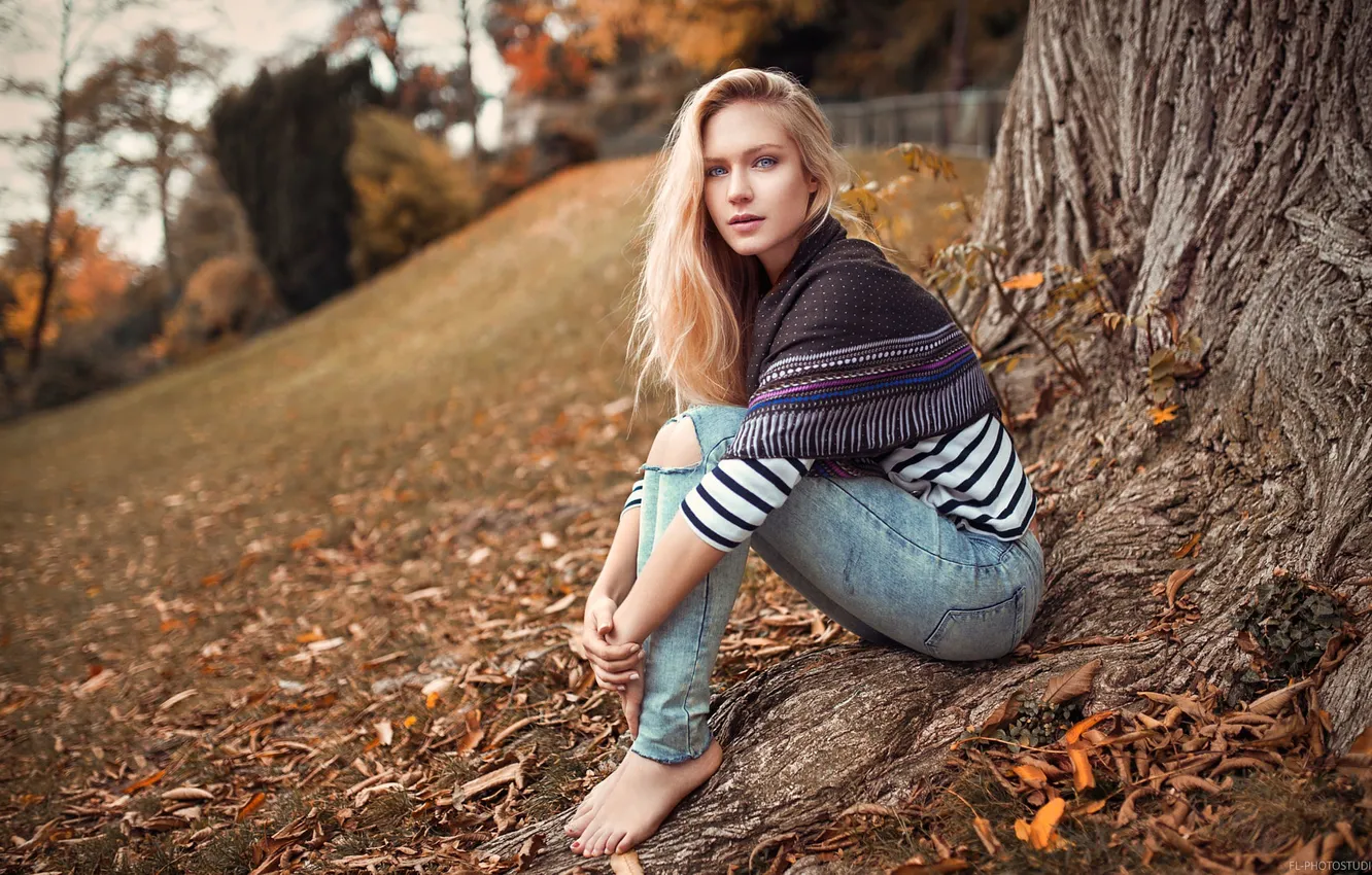 Photo wallpaper girl, fashion, legs, model, beauty, jeans, Eva, Lods Frank