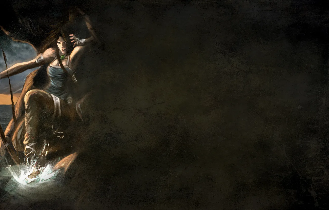 Photo wallpaper background, bow, Tomb Raider, Lara Croft, Lara Croft