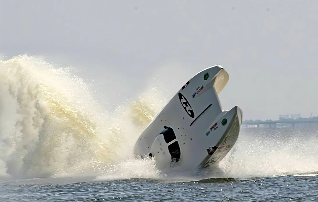 Photo wallpaper race, boat, speed