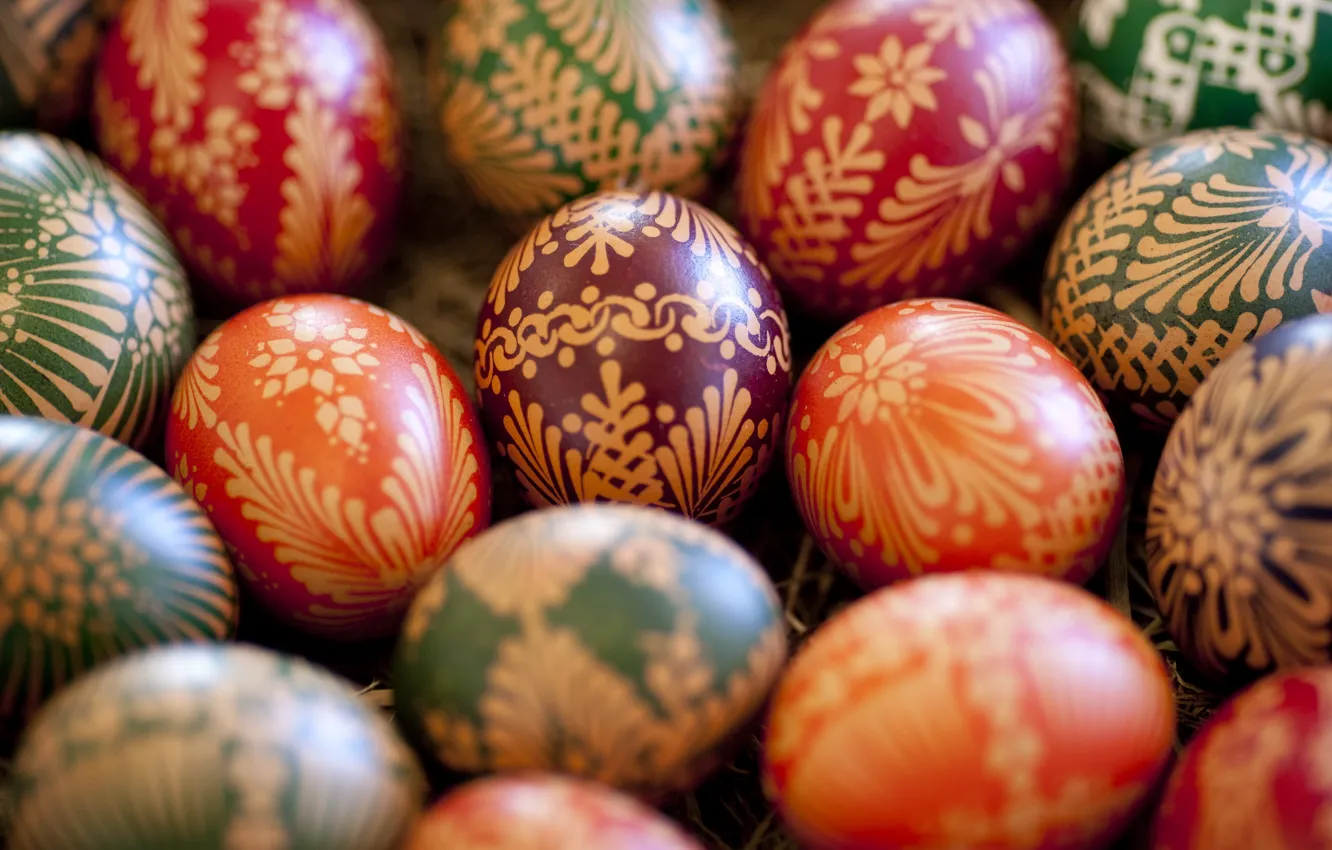 Photo wallpaper holiday, spring, Easter, eggs