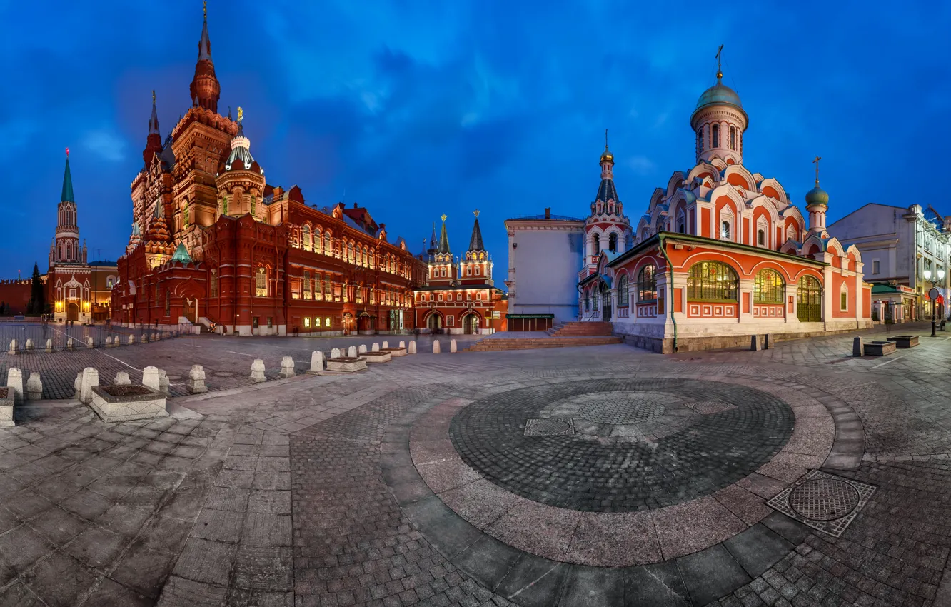 Photo wallpaper Moscow, The Kremlin, Russia, Kazan Cathedral, Russia, Moscow, red square, Red Square