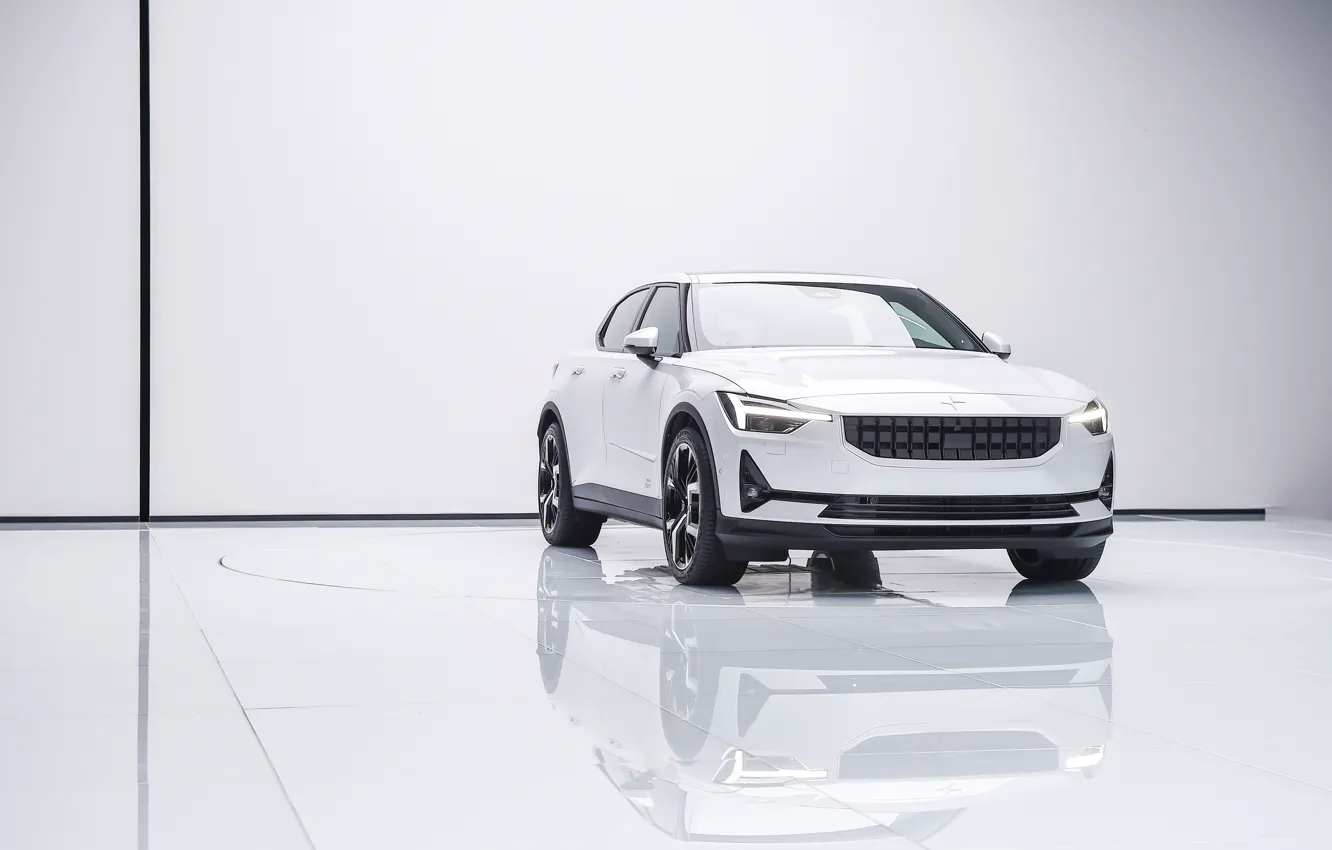 Photo wallpaper photo, White, Car, Worldwide, 2019, Polestar 1