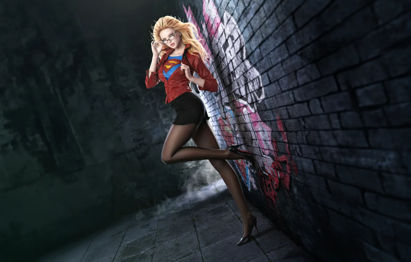 Photo wallpaper modern, Supergirl, guardian