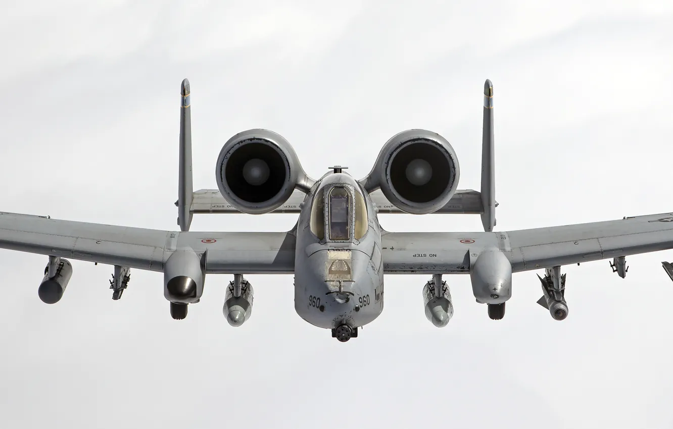 Photo wallpaper the sky, cabin, attack, Thunderbolt II, The thunderbolt II, A-10C
