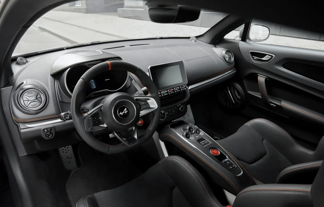 Photo wallpaper coupe, interior, Alpine, 2019, A110S