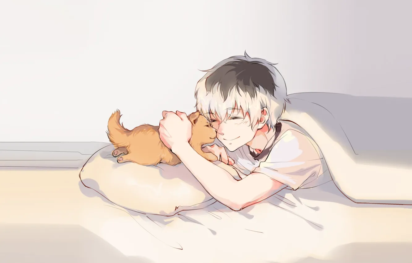 Photo wallpaper anime, boy, neko, ALMPs