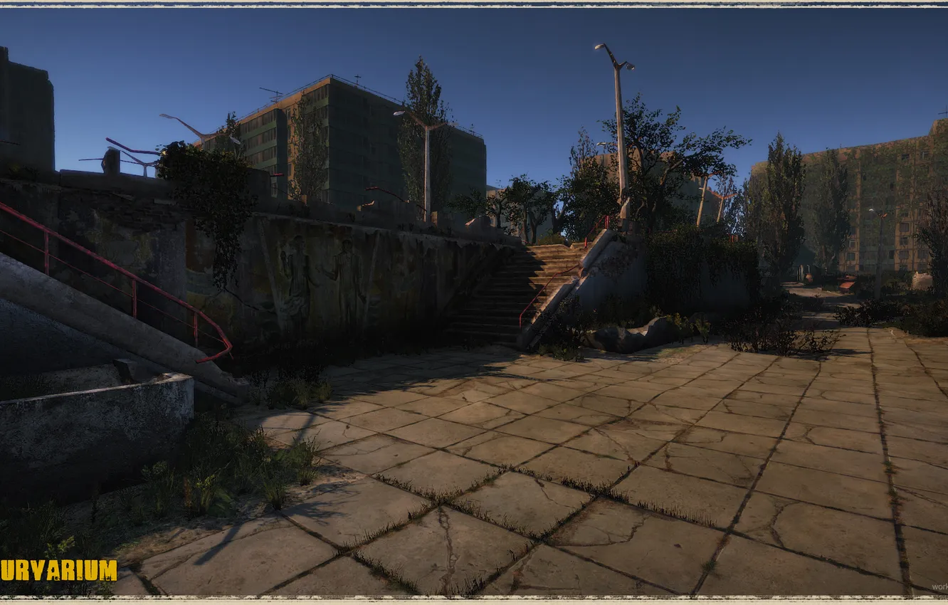 Photo wallpaper the city, building, area, Survarium