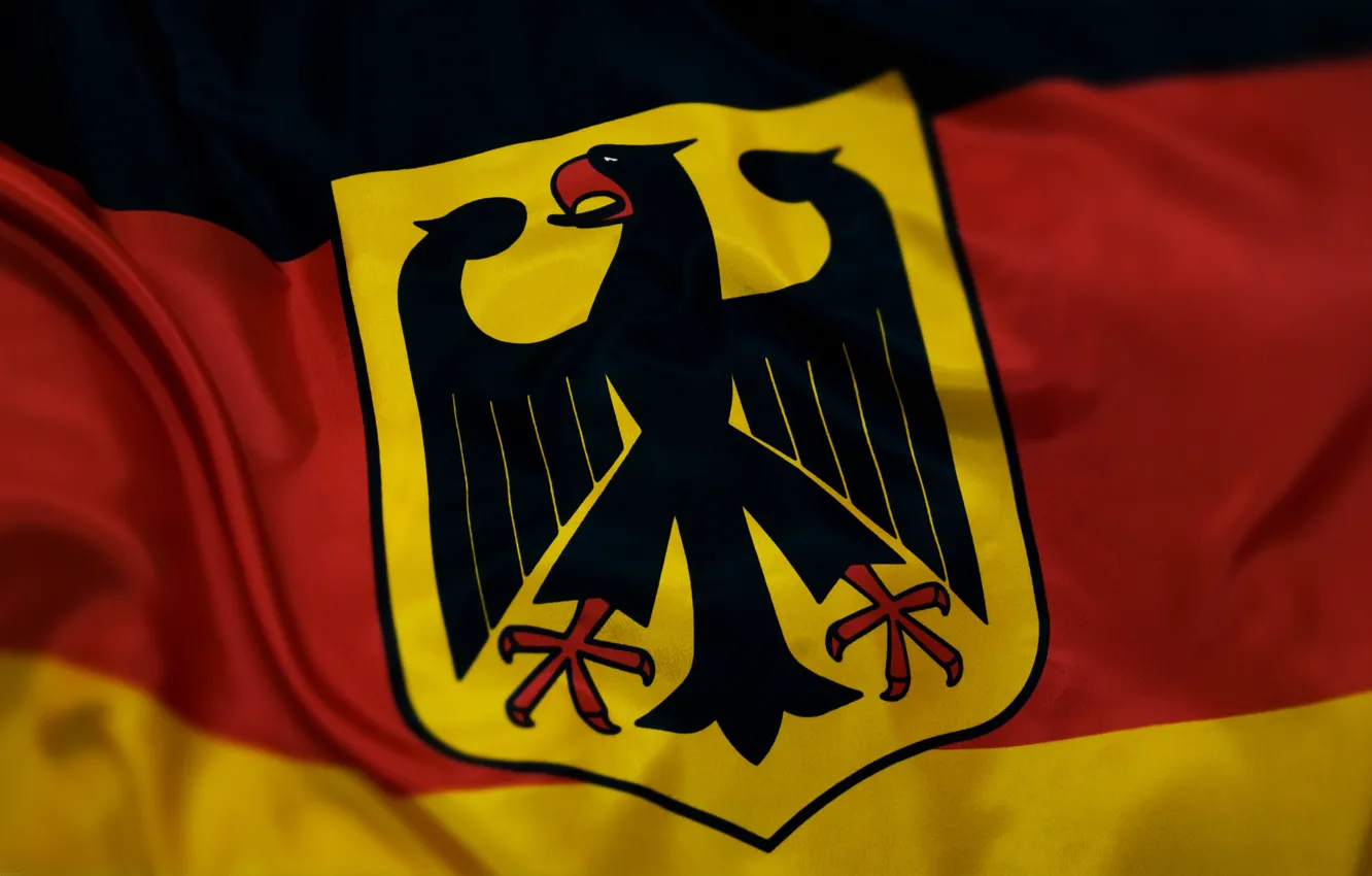 Photo wallpaper flag, coat of arms, Germany