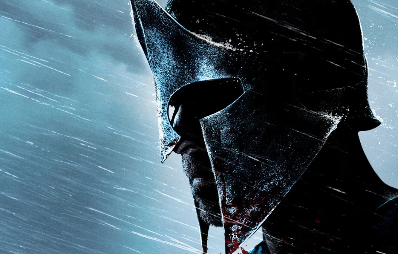 Photo wallpaper rain, helmet, 300, historical, Rise of an Empire