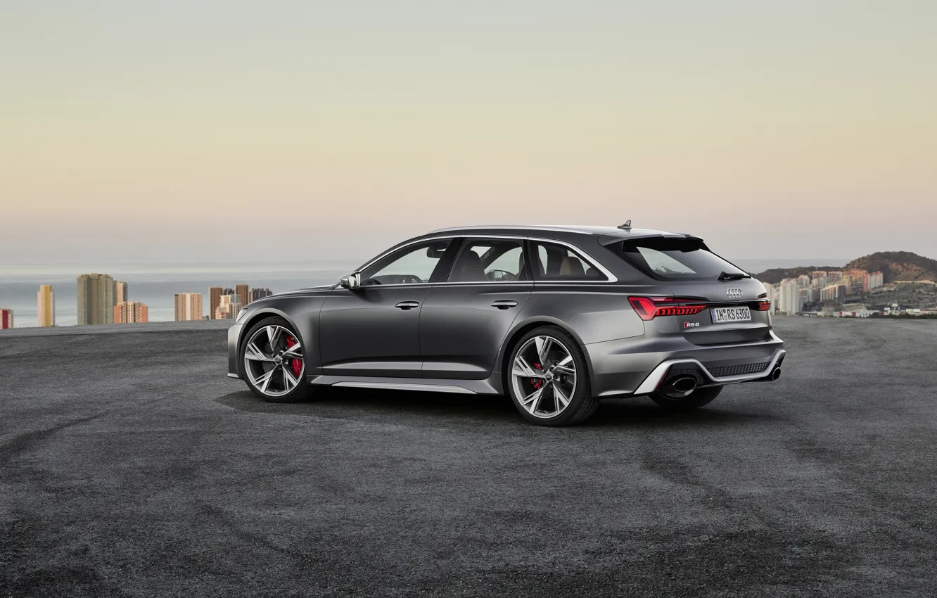 Photo wallpaper Audi, rear view, Before, RS6, RS 6, 2019