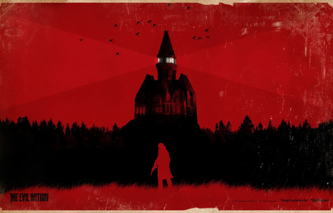 Photo wallpaper the game, horror, games, horror, asylum, The Evil Within, Sebastian Castellanos