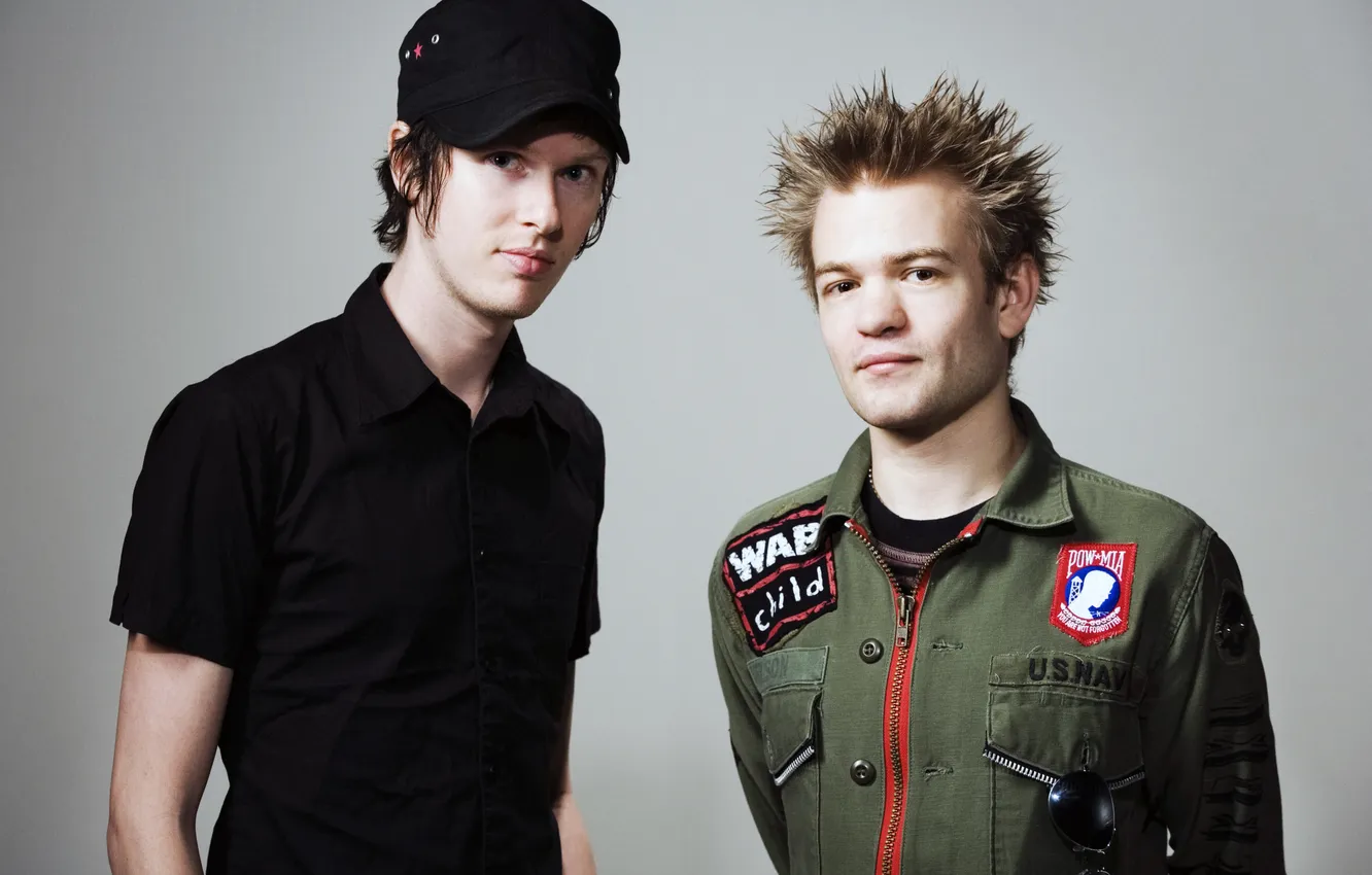 Photo wallpaper Punk, Deryck Whibley, Jason McCaslin, Sum 41