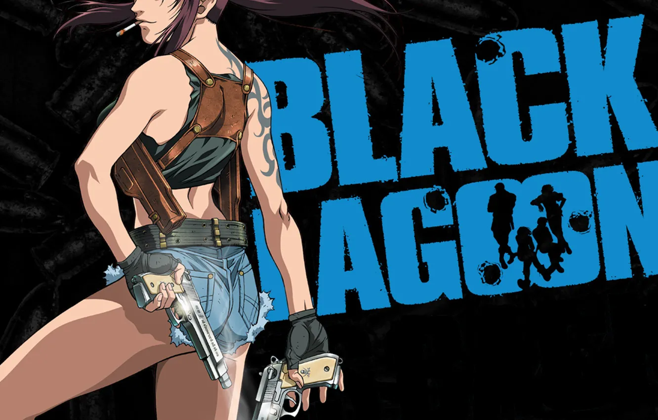 Photo wallpaper girl, Ruby, BlackLagoon