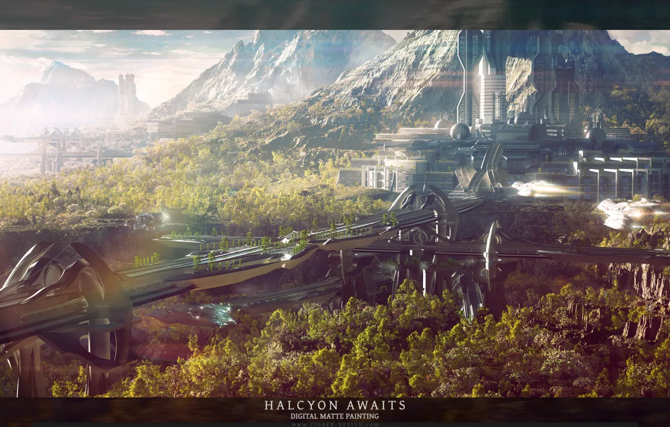 Photo wallpaper Future, awaits, Halcyon