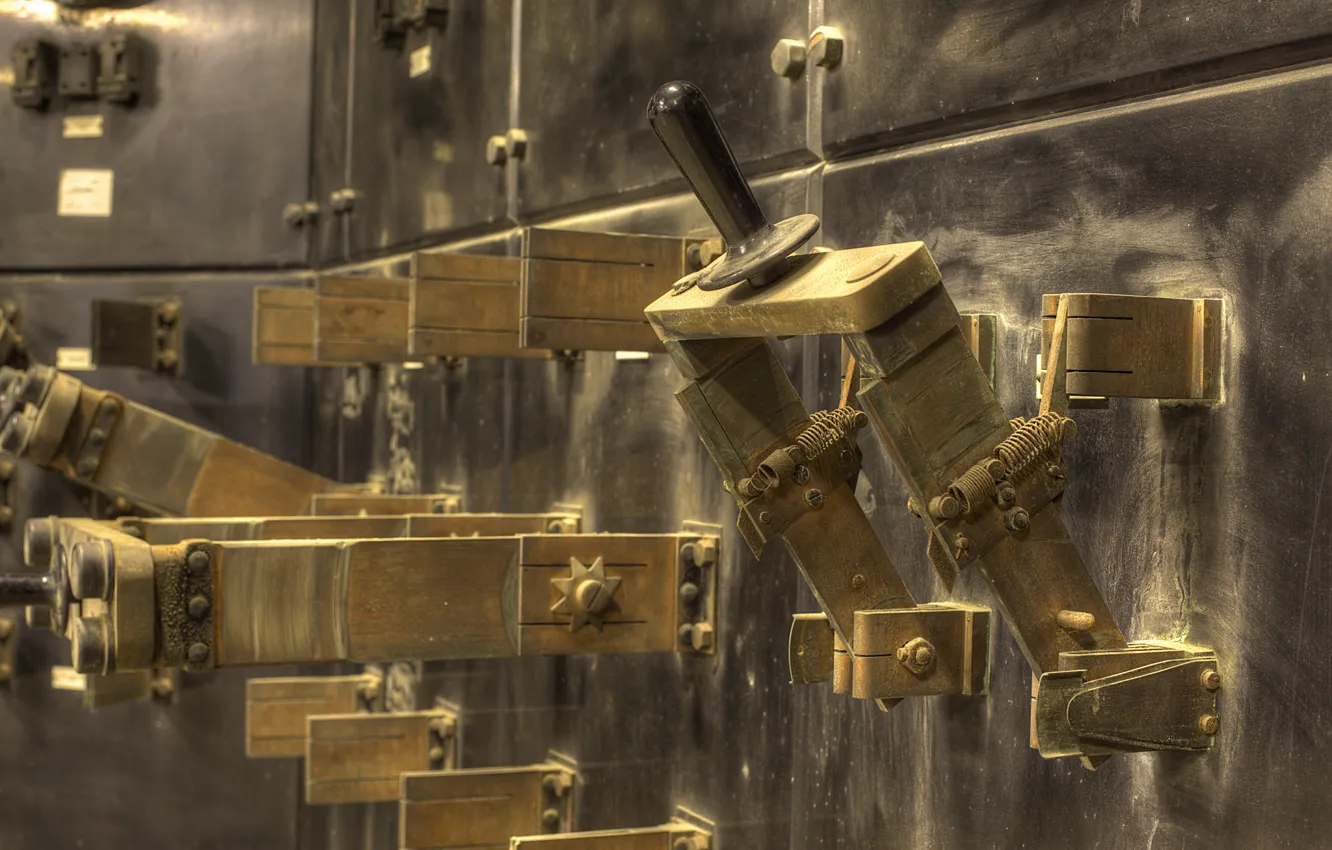 Photo wallpaper industrial, decay, Power station