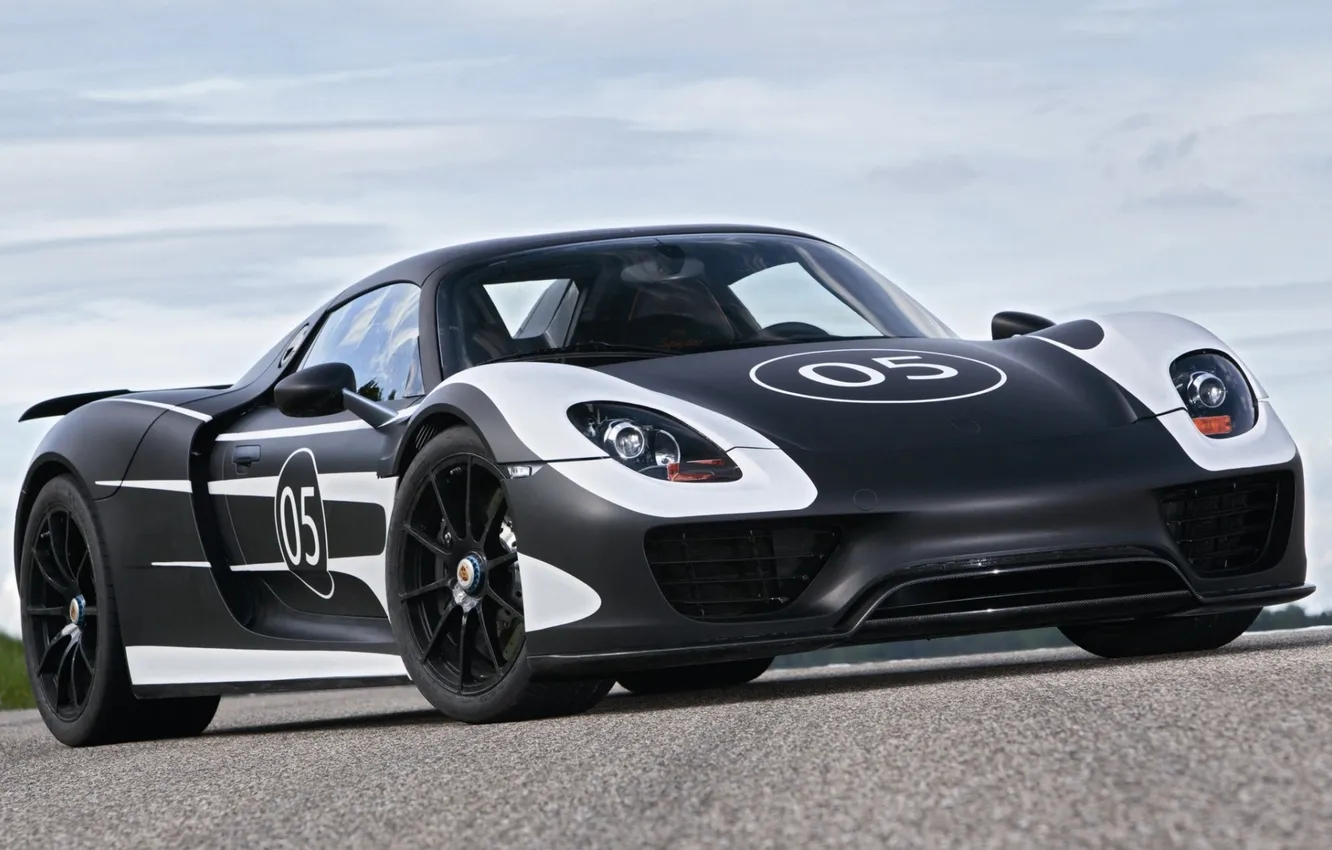 Photo wallpaper the sky, Prototype, Porsche, supercar, prototype, Porsche, Spyder, 918